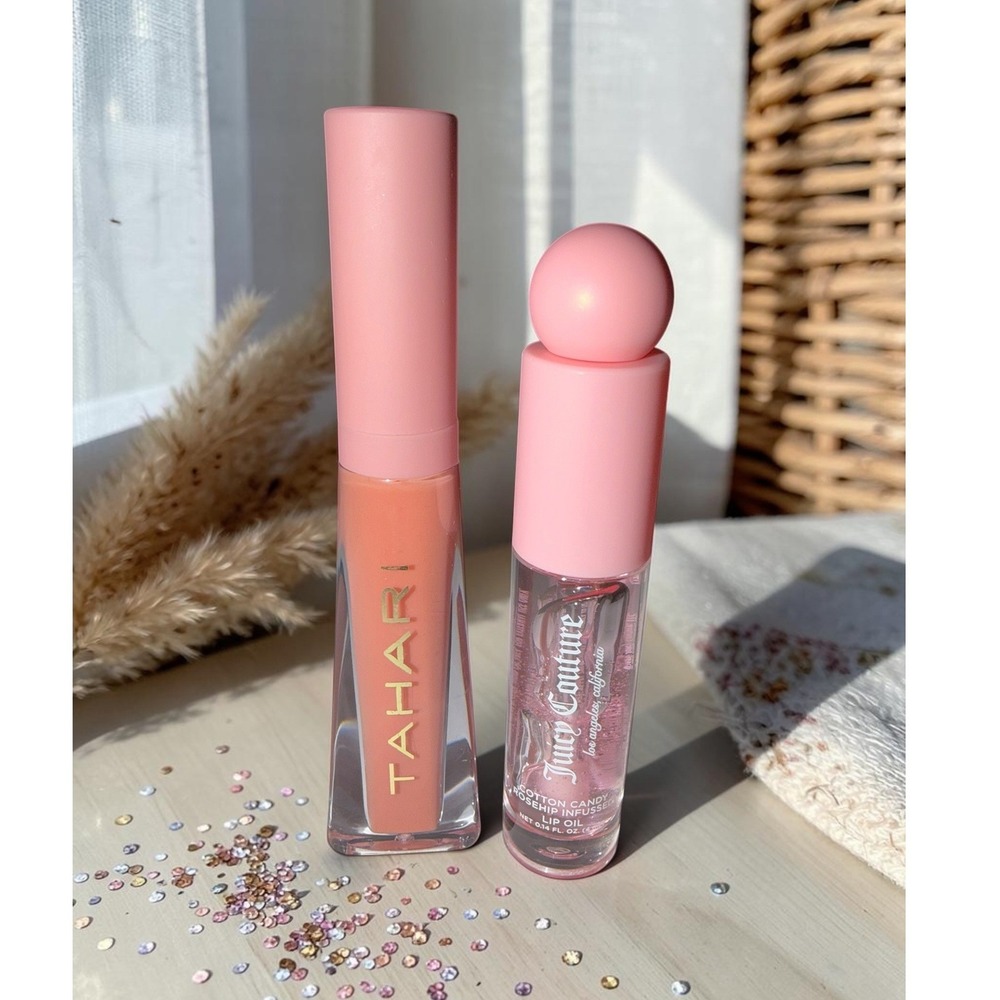 Tahari Lip Gloss & Juicy Couture Cotton Candy Lip Oil - SET! NEW!